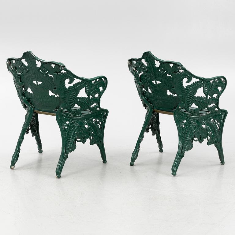 A garden set with table, sofas and chairs, Byarums Bruk, Sweden.