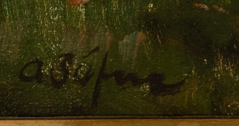 ADOLF SÄFVE, olja på duk, sign.