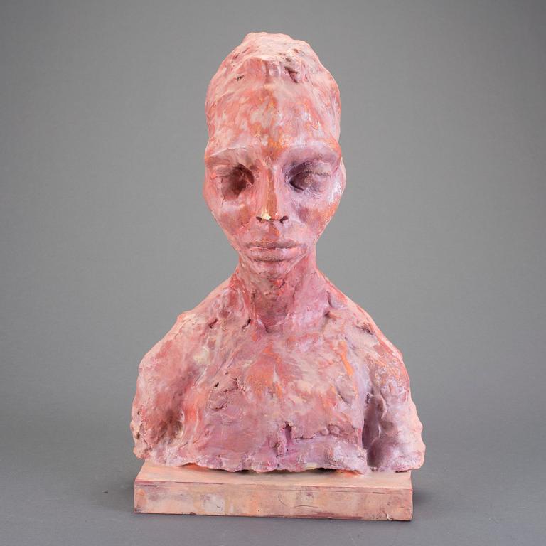 SKULPTUR, Anne-Marie Nordin, patinerat gips, ej signerad.