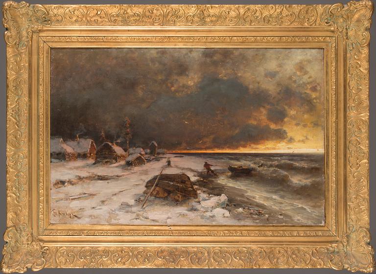 Julius von Klever, oil on canvas, signed.