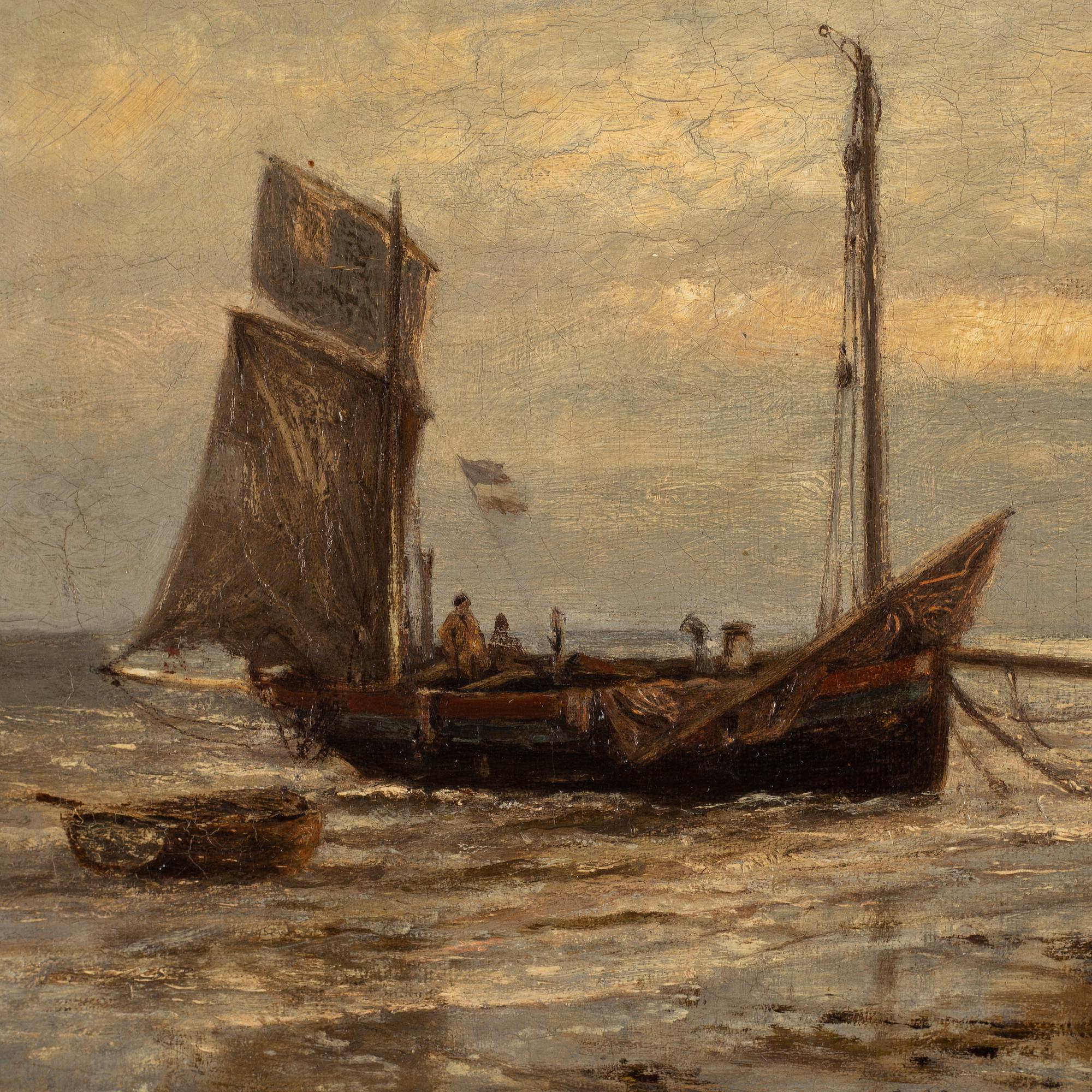 Okänd konstnär, 1800-talets slut. olja på duk, signerad W. Weal.
