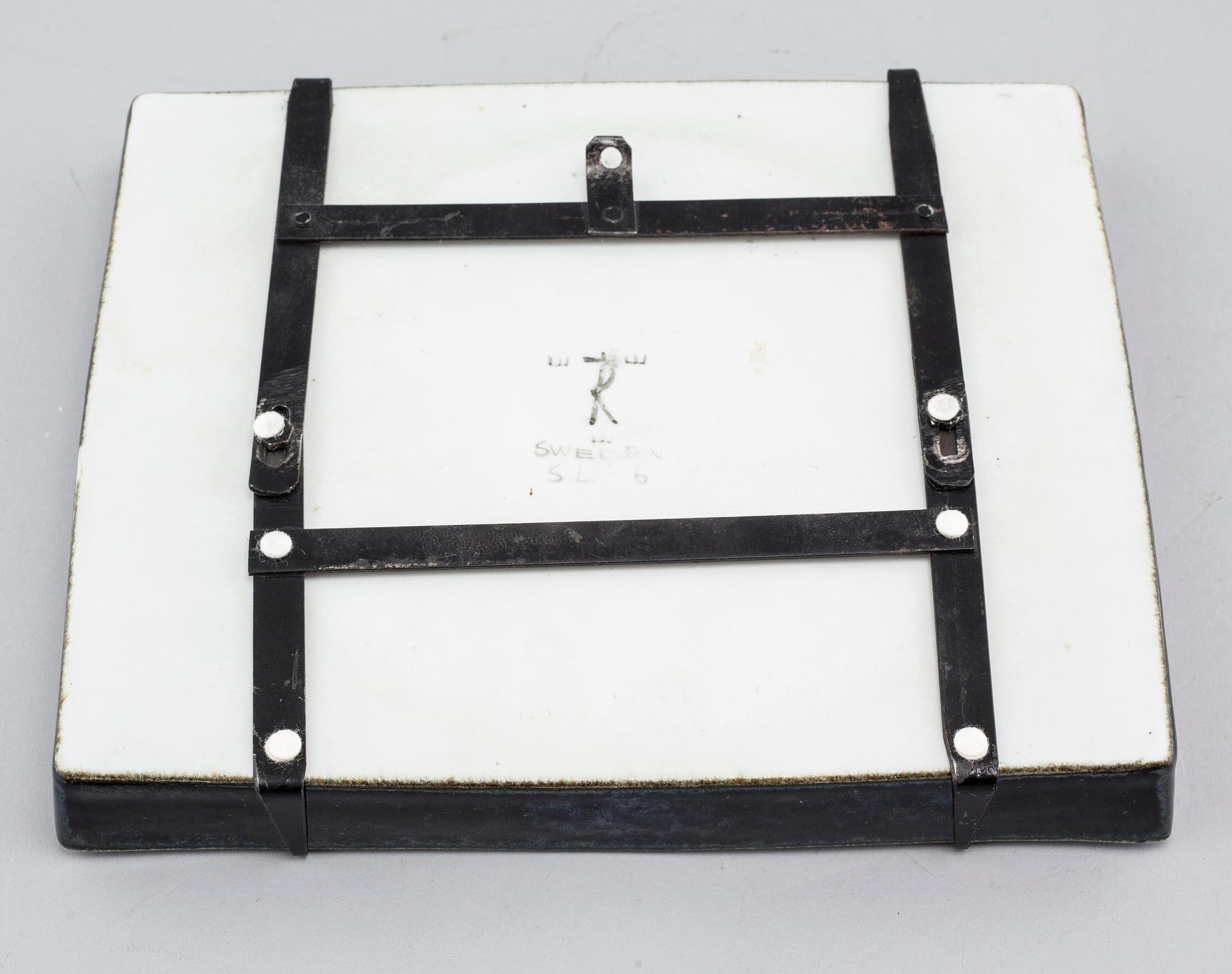 Two stoneware wall plaques by SYLVIA LEUCHOVIUS for Rörstrand, second half of the 20th century.