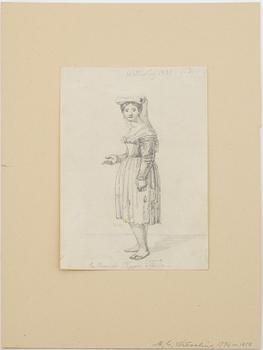 Alexander Clemens Wetterling, attributed to, pencil drawings, 4.