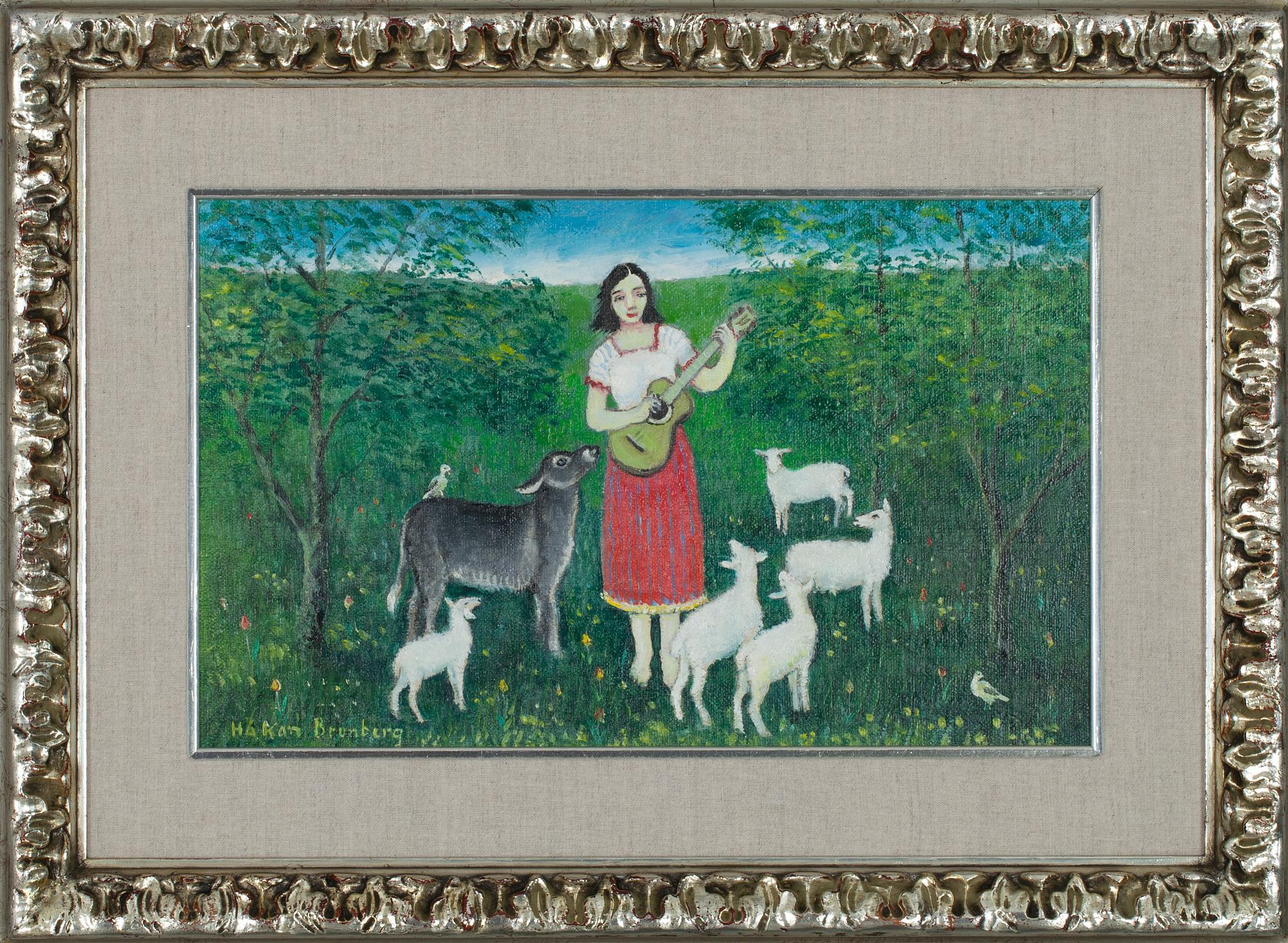 HÅKAN BRUNBERG, olja på duk, uppfodrad på pannå, sign.