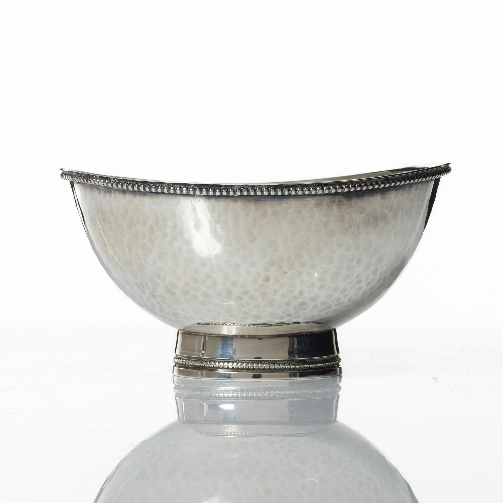 Eric Löfman, bowl, silver, KG Markström, Uppsala 1974.