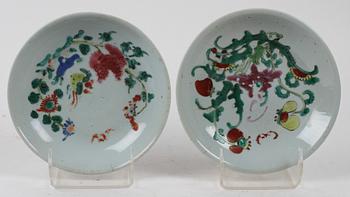 PARTI PORSLIN, 5 delar. Kina bla 1800-tal.