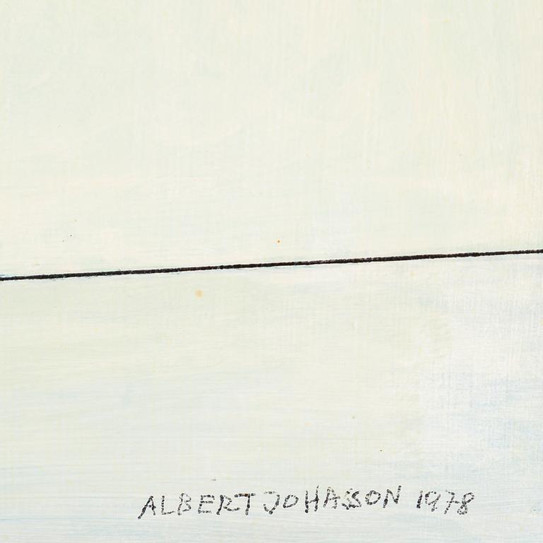 ALBERT JOHANSSON, olja på pannå, signerad och daterad 1978.