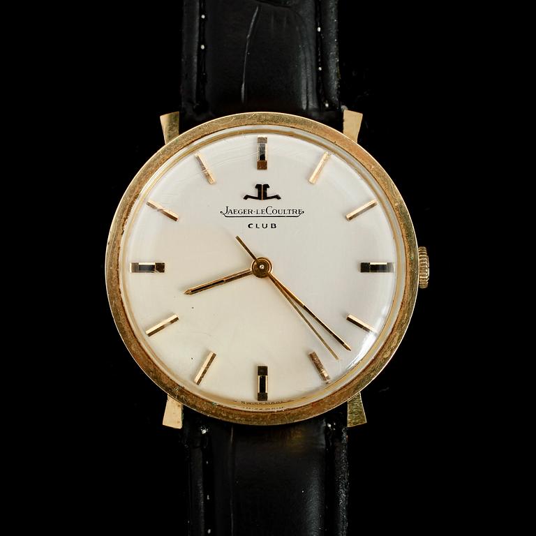 ARMBANDSUR, 18 k guld, Jaeger le Coultre Club, 1900-talets mitt.