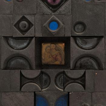 Rut Bryk, relief, keramik, signerad Rut Bryk.