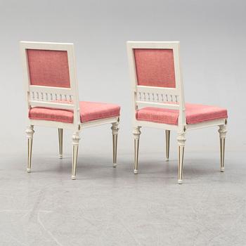 A pair of circa 1800 chairs.