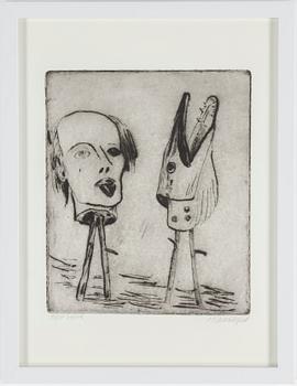 HANS WIGERT, dry point, signed.