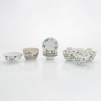 Eleven late Qing dynasty porcelain bowls, China, circa 1900.