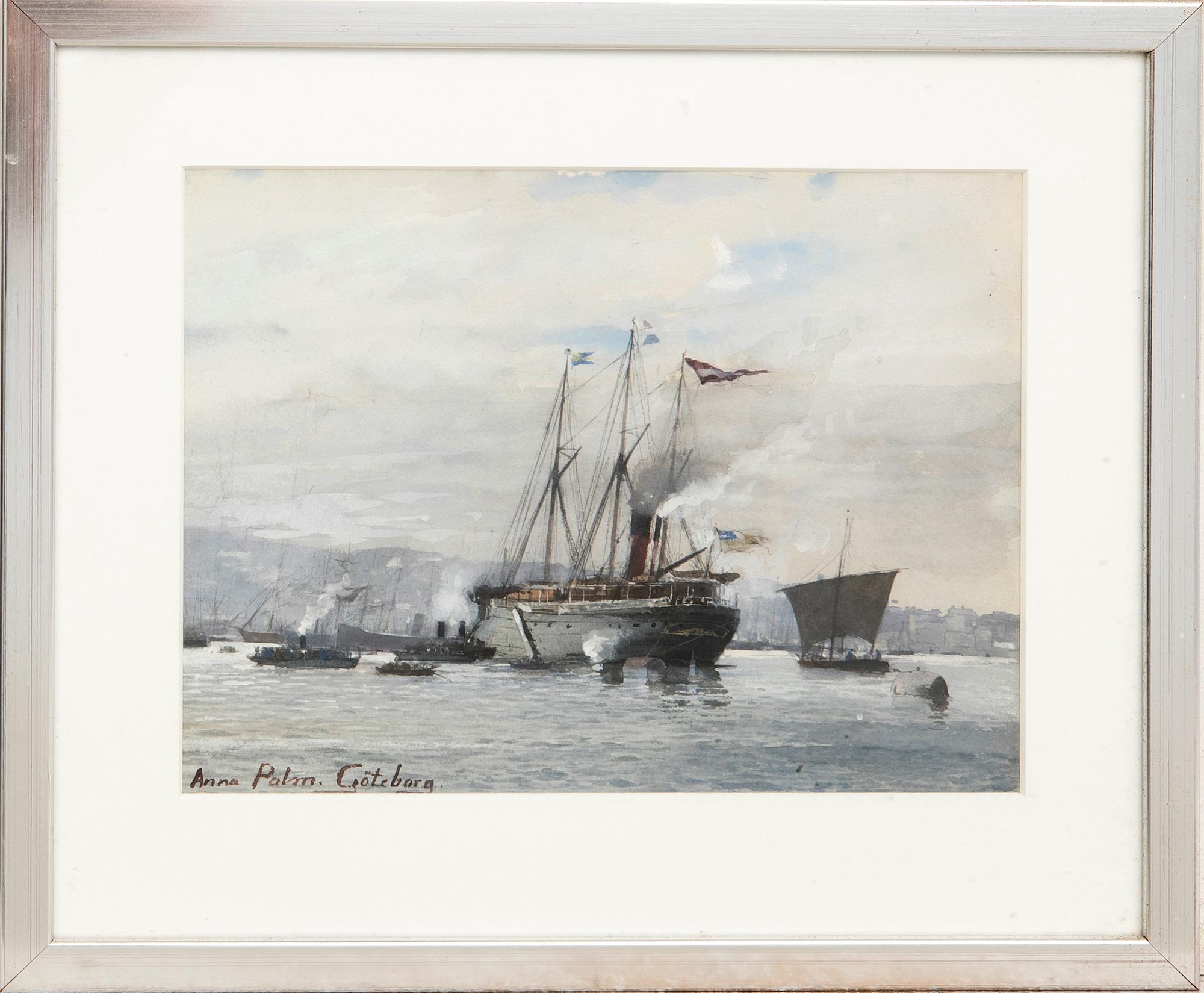 Anna Palm de Rosa, Ships in the Port of Gothenburg. - Bukowskis