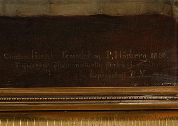 BENGT NORDENBERG, oil on canvas, copy of Pehr Hörberg, signed and dated 1876.