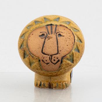 Lisa Larson, figurines, a set of four stoneware figurines including 'Lejon mini' from the series 'Afrika', Gustavsberg.