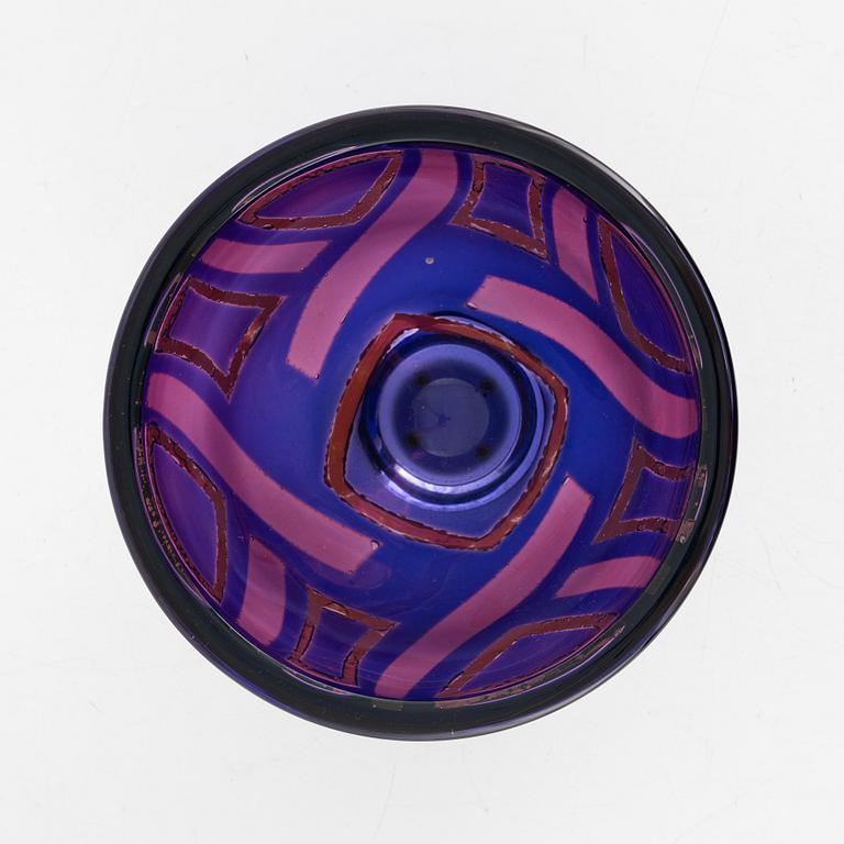Jan Johansson, a bowl, Orrefors, 1989.