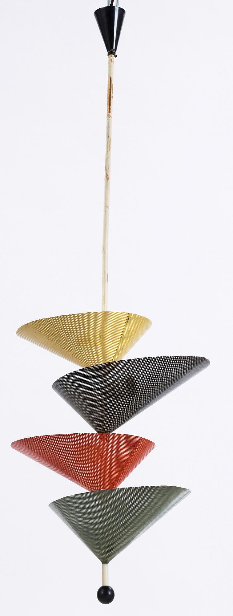MATHIEU MATEGOT, Atelier Mategot, tillskriven, takarmatur, Frankrike 1950-tal.