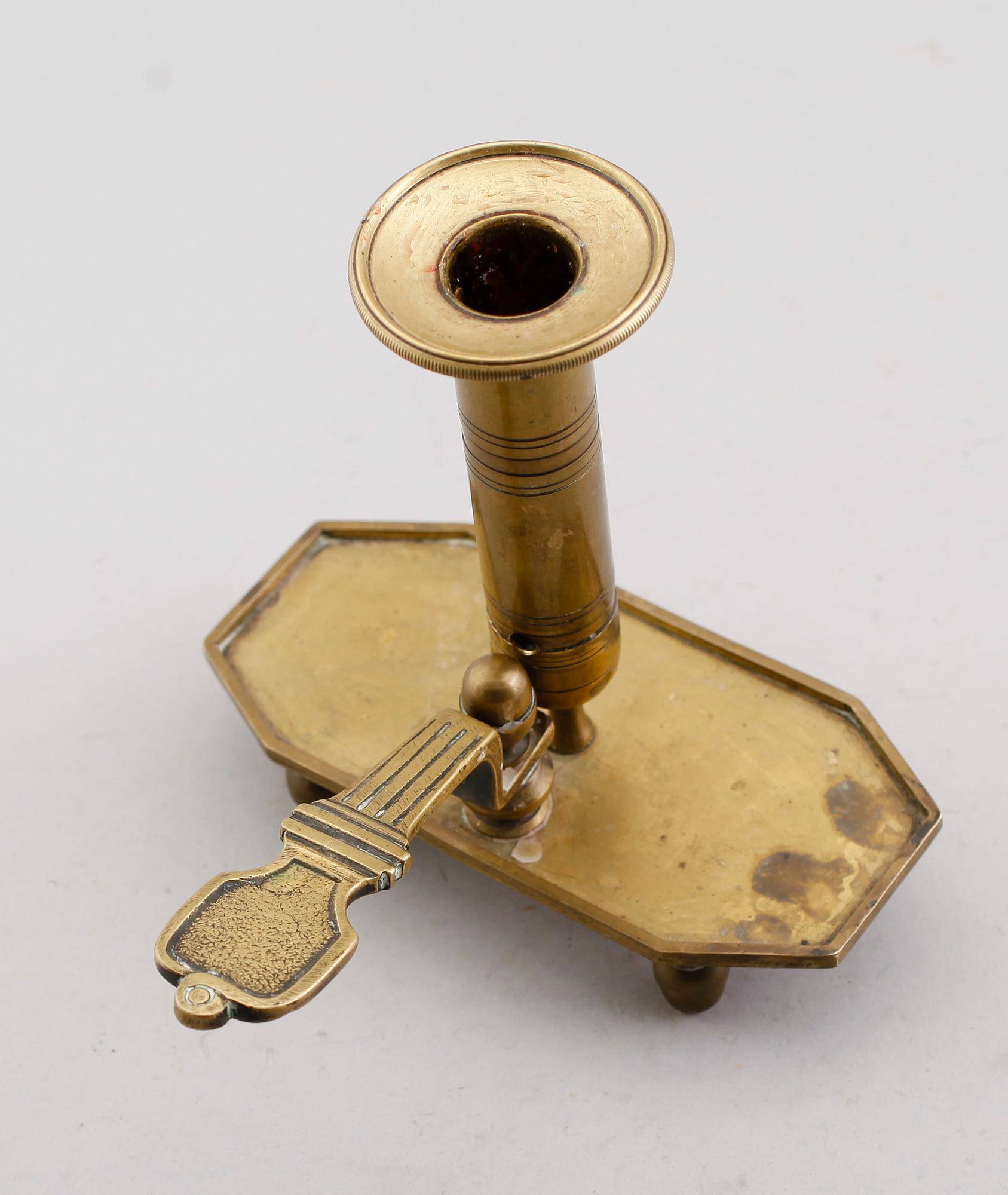 NATTLJUSSTAKE, mässing, 1700-tal.
