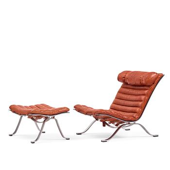 Arne Norell, an 'Ari' easy chair and ottoman, Norell Möbel AB, Sweden.