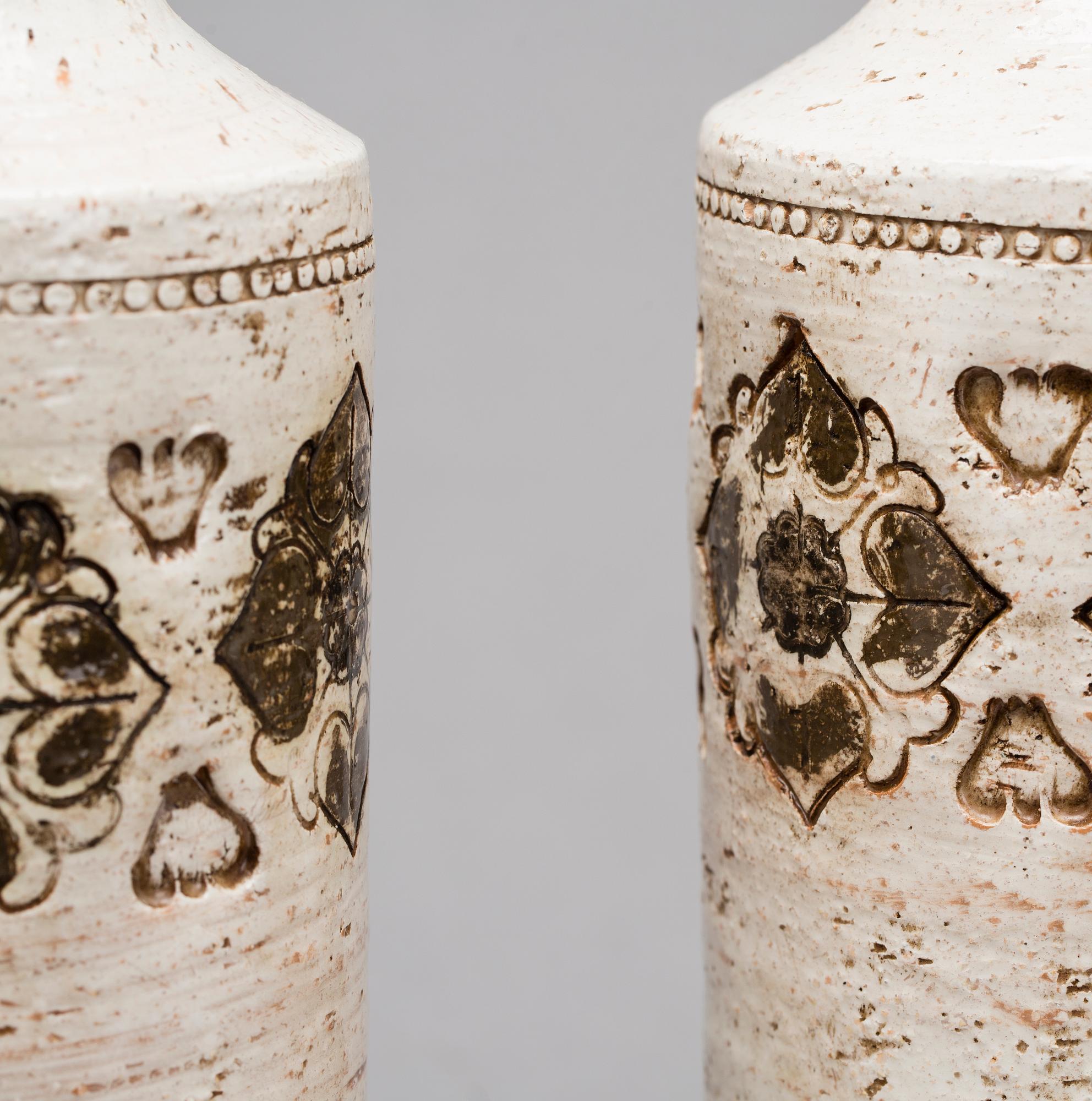 A PAIR OF TABLELAMPS, Bitosso, Italy for Bergboms,