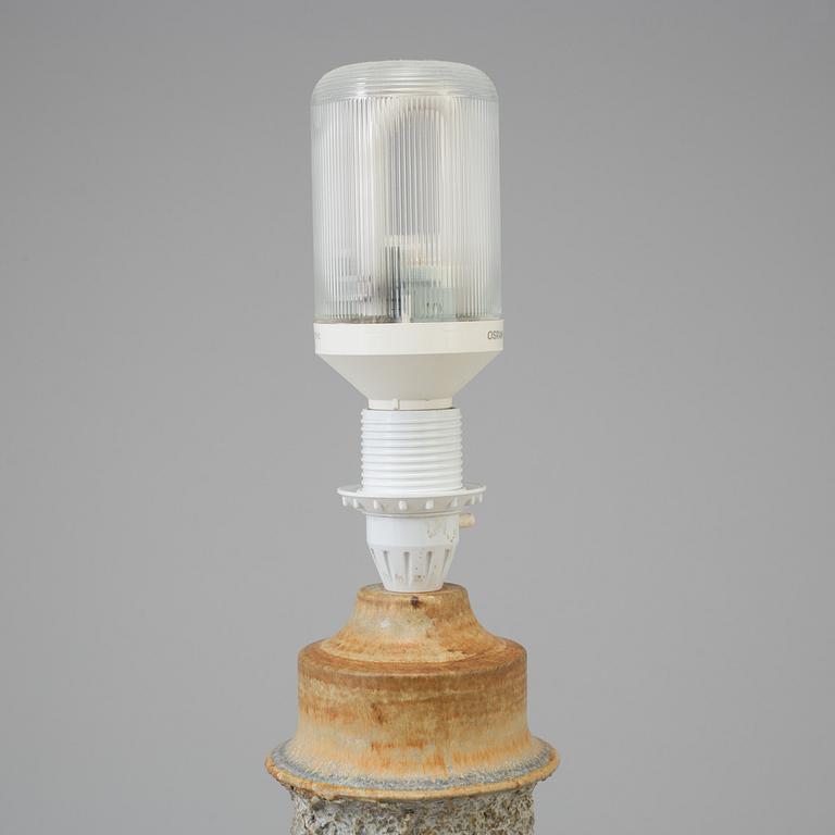 A table lamp, stoneware, Ego Ateljé, signerad BK.