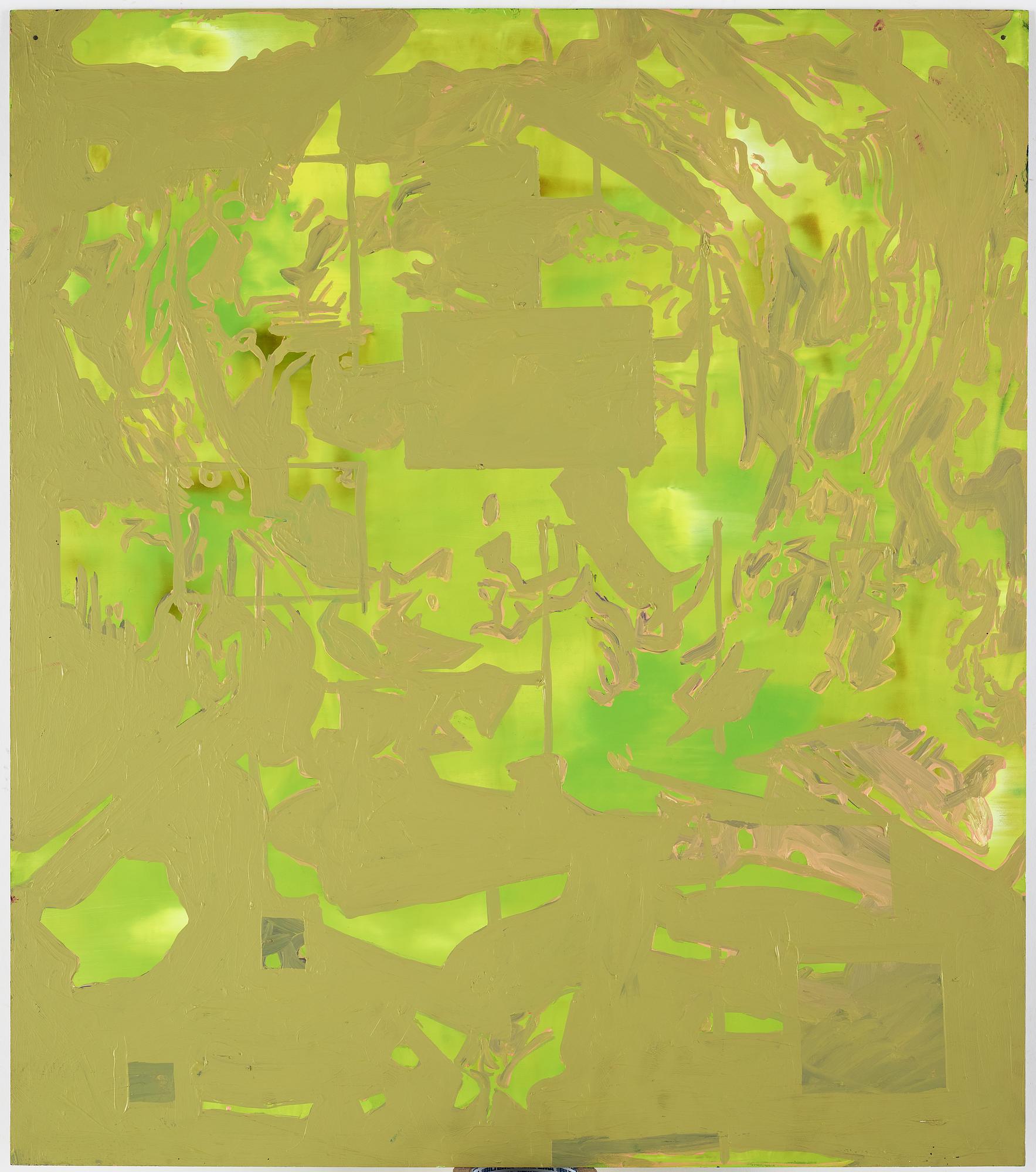 JOHAN SCOTT, oil on acrylic glass signed and dated 2004 on verso.