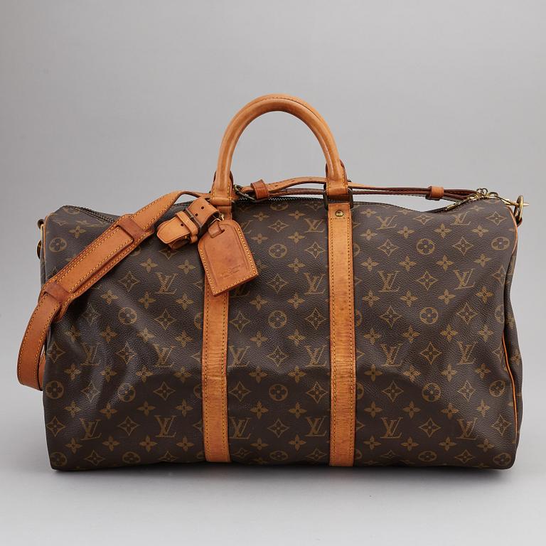 LOUIS VUITTON, weekendbag, 'Monogram Keepall Bandouliere 50'.