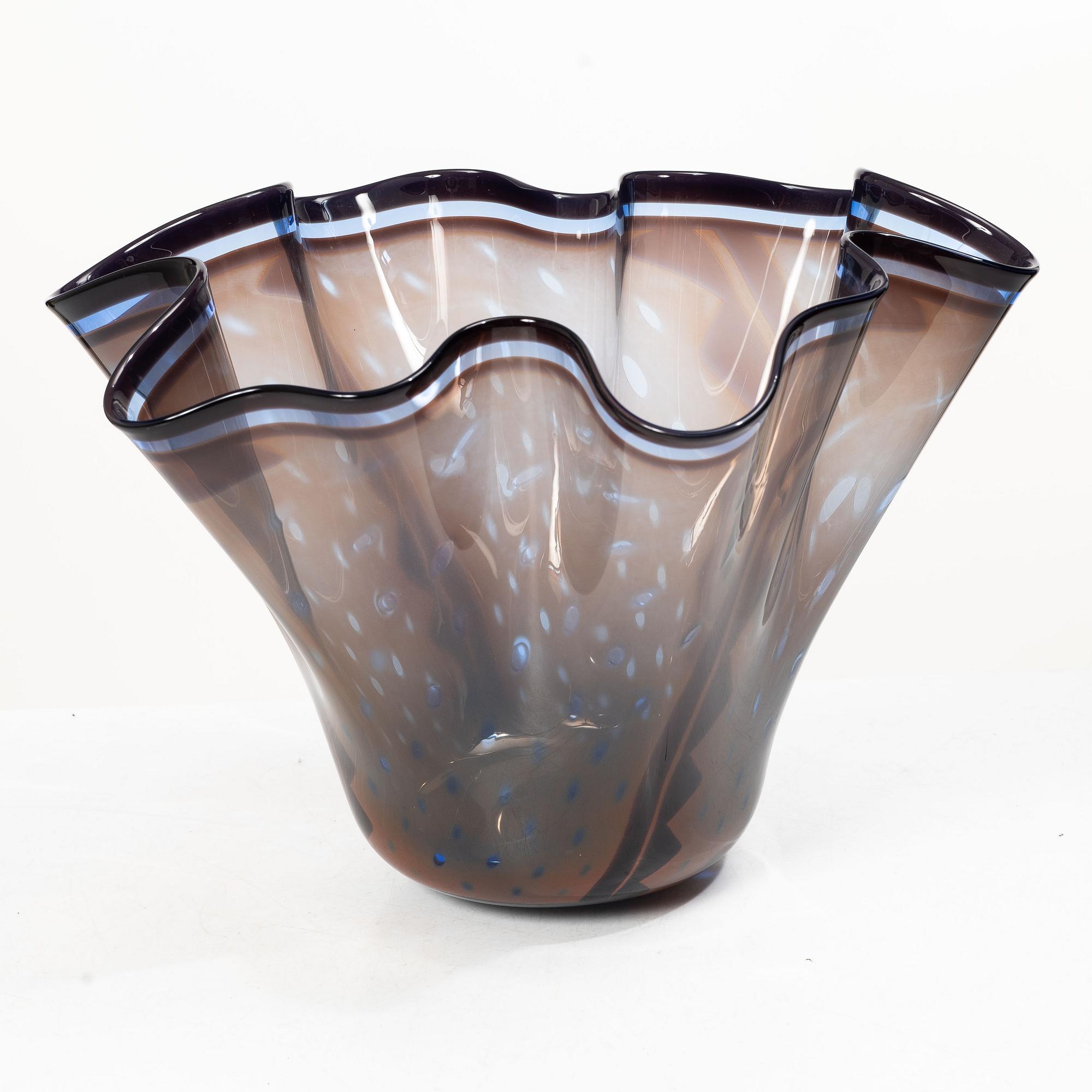 Gunnar Cyrén, skål, graal, glas, Orrefors 1992.