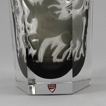 VAS, glas, ariel, Olle Alberius, Orrefors Gallery 1988.