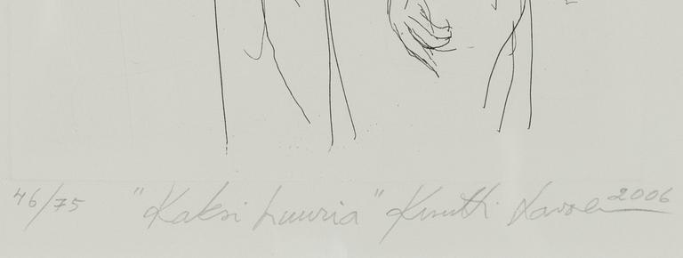 KUUTTI LAVONEN, tusch, sign. och dat. 2006.