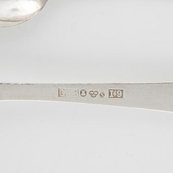 Jacob Ängman, 42 pieces of silver cutlery, 'Rosenholm', GAB, Stockholm/Eskilstuna, 1956-69.