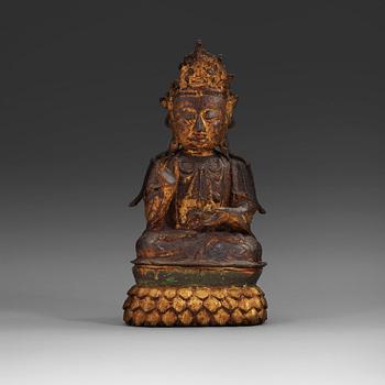 150. A bronze figure of Guanyin, Ming dynasty (1368-1644).