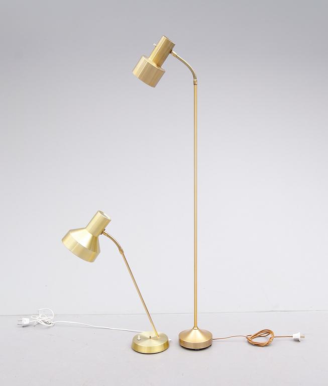 GOLVLAMPA SAMT BORDSLAMPA, 1900-talets andra hälft.