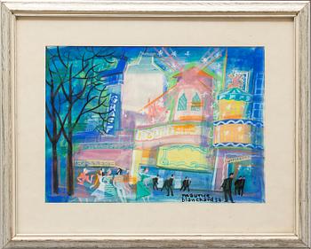 MAURICE BLANCHARD, blandteknik, signerad.