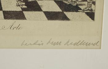BERTIL BULL HEDLUND, etsning, signerad.