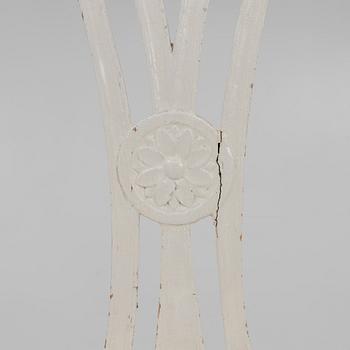 A pair of Gustavian chairs by J. Lindgren (master in Stockholm 1770-1800).