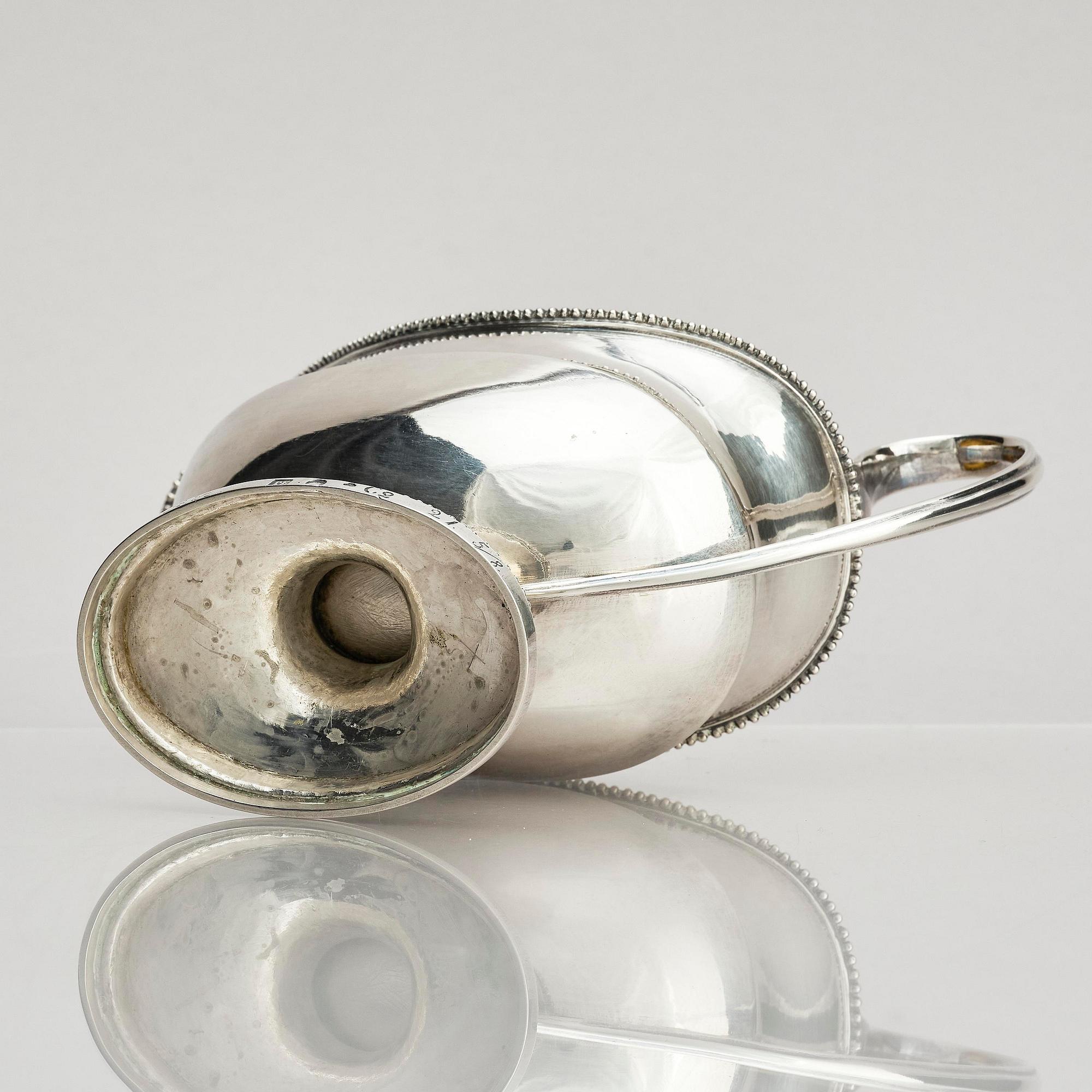 Petter Eneroth, såssnipa, silver, Stockholm 1785. Gustaviansk.