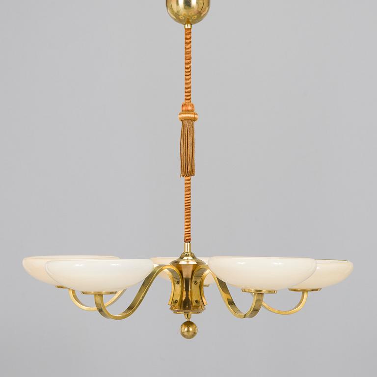 Paavo Tynell, a 1930's '1352/5' chandelier for Taito.