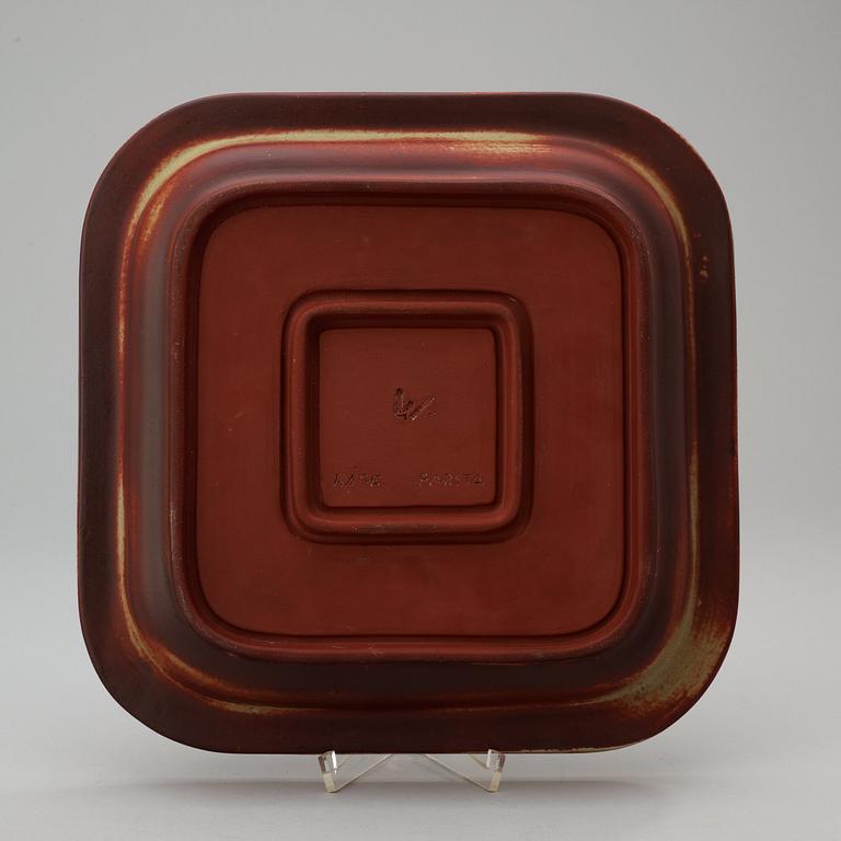 A Wilhelm Kåge 'Farsta' stoneware dish, Gustavsberg Studio 1950.