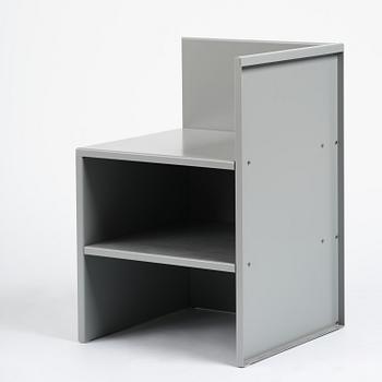 Donald Judd, a "Corner Chair No 15", Lehni, Switzerland, 1989.