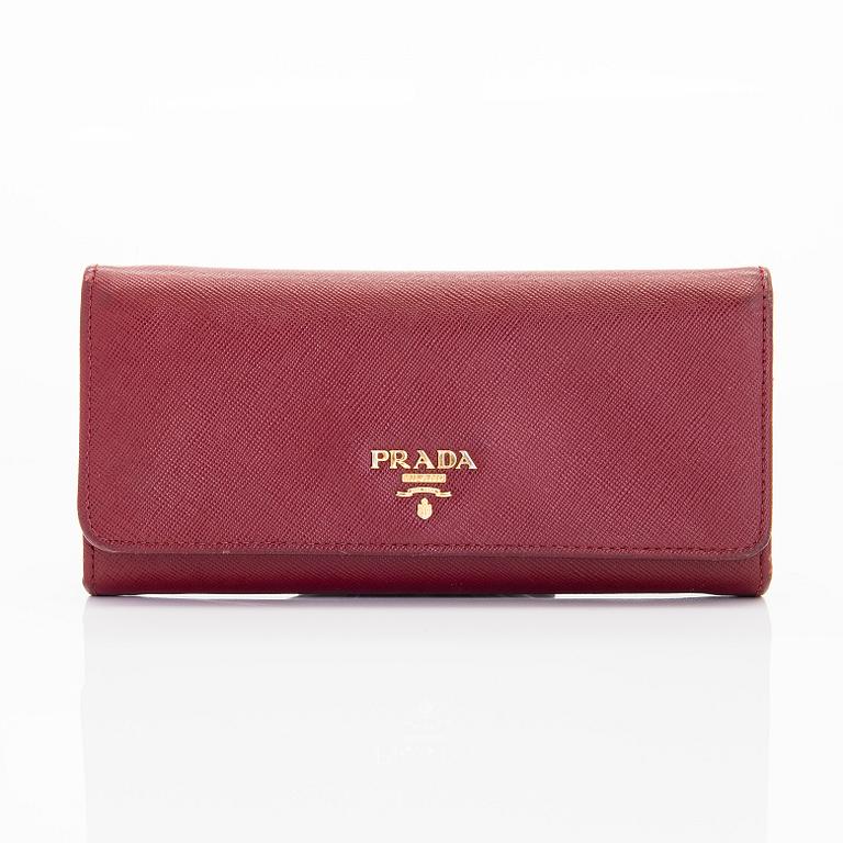 Prada, wallet.