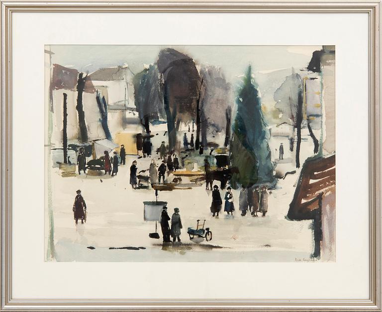 Erik Langemark, Market Square Scene.