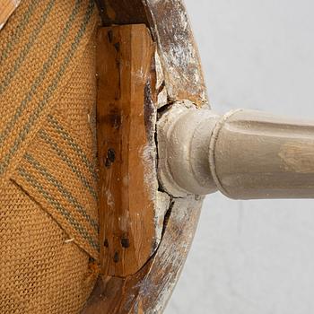 A pair of Gustavian chairs, around 1800.