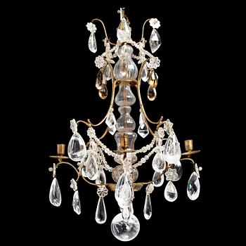 80. A Swedish Rococo four-light chandelier, second half of the 18th century.