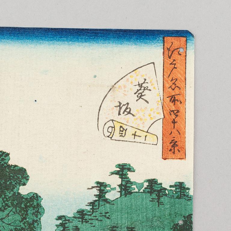 Ando Utagawa Hiroshige II, after, a colour woodblock print, Japan, early 20th century.