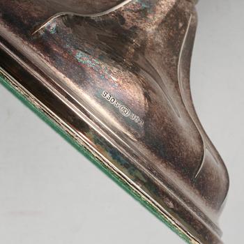 PARTI SILVER, silver, bla GAB Stockholm, 1900-tal. Vikt minus ljusstakar 438 g.