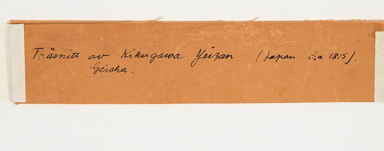Kikugawa Eizan, färgträsnitt, Japan, 1800-talets första hälft.