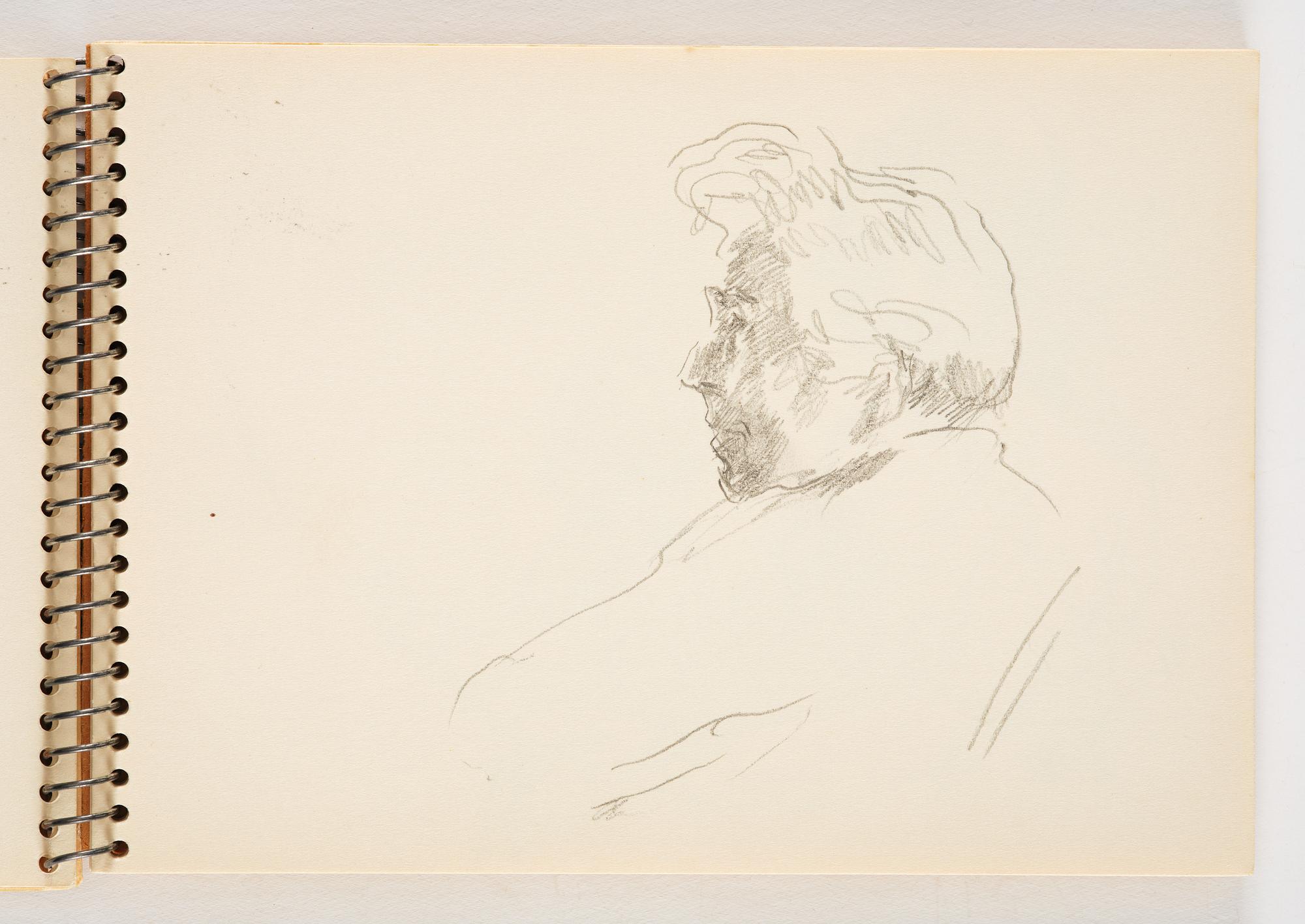 Lotte Laserstein, 1 skissblock med ca 14 teckningar varav 1 signerad.