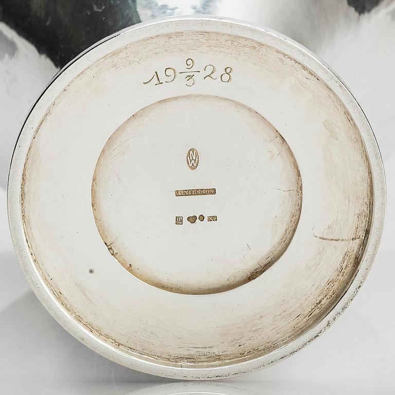 Wiwen Nilsson, a silver beaker with lid, Lund, Sweden 1927.
