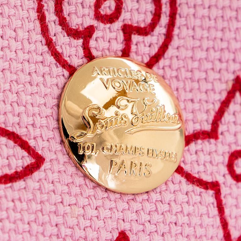 Louis Vuitton, a Pink Canvas 'Cabas Ipanema GM' bag.